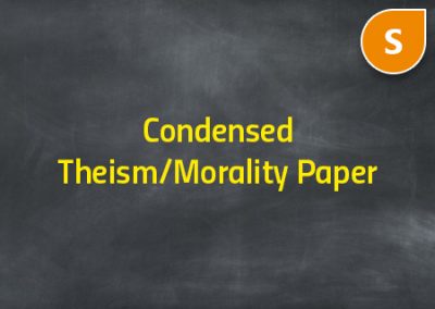 Condensed Theism/Morality Paper