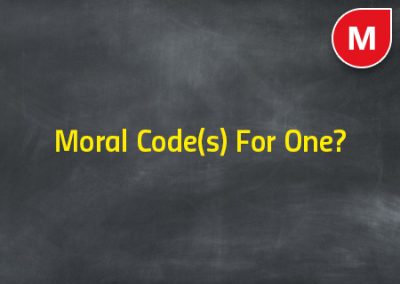 Moral Code(s) For One?